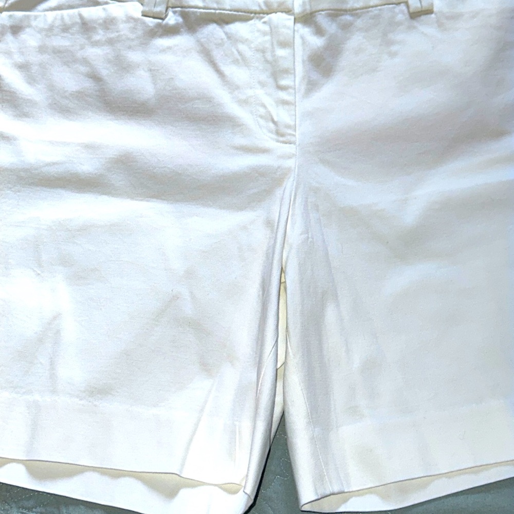 Talbots Women's High Waist Shorts - White